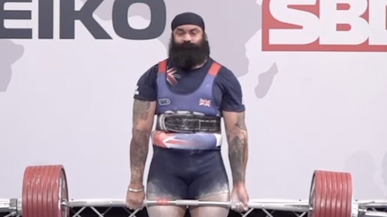 Powerlifter Inderraj Singh Dhillon (120KG) Deadlifts IPF World Record of 386 Kilograms (850.9 Kilos)