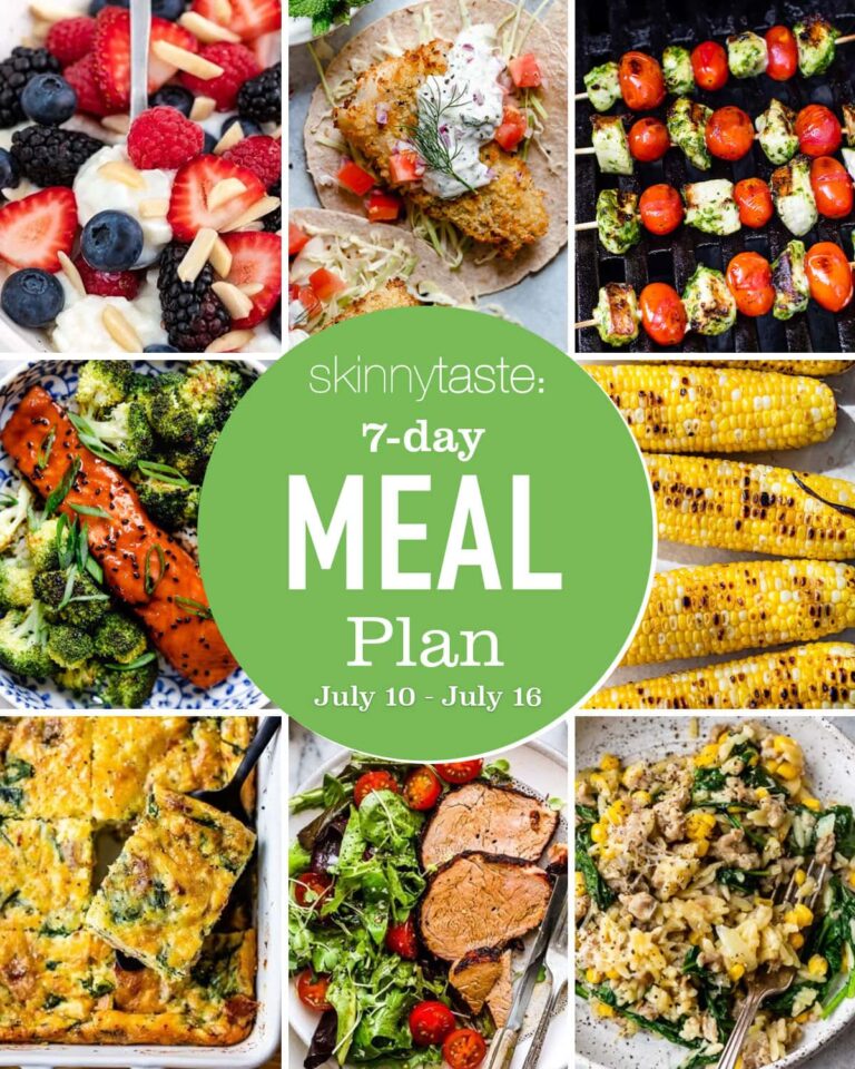 Free 7 Day Healthy Meal Plan (July 10-16)