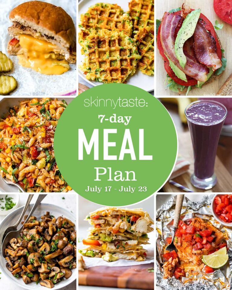 Free 7 Day Healthy Meal Plan (July 17-23)