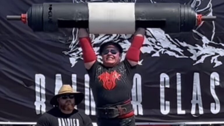 Inez Carrasquillo Sets Log Lift World Record of 145.9 Kilograms (321.6 Kilos)