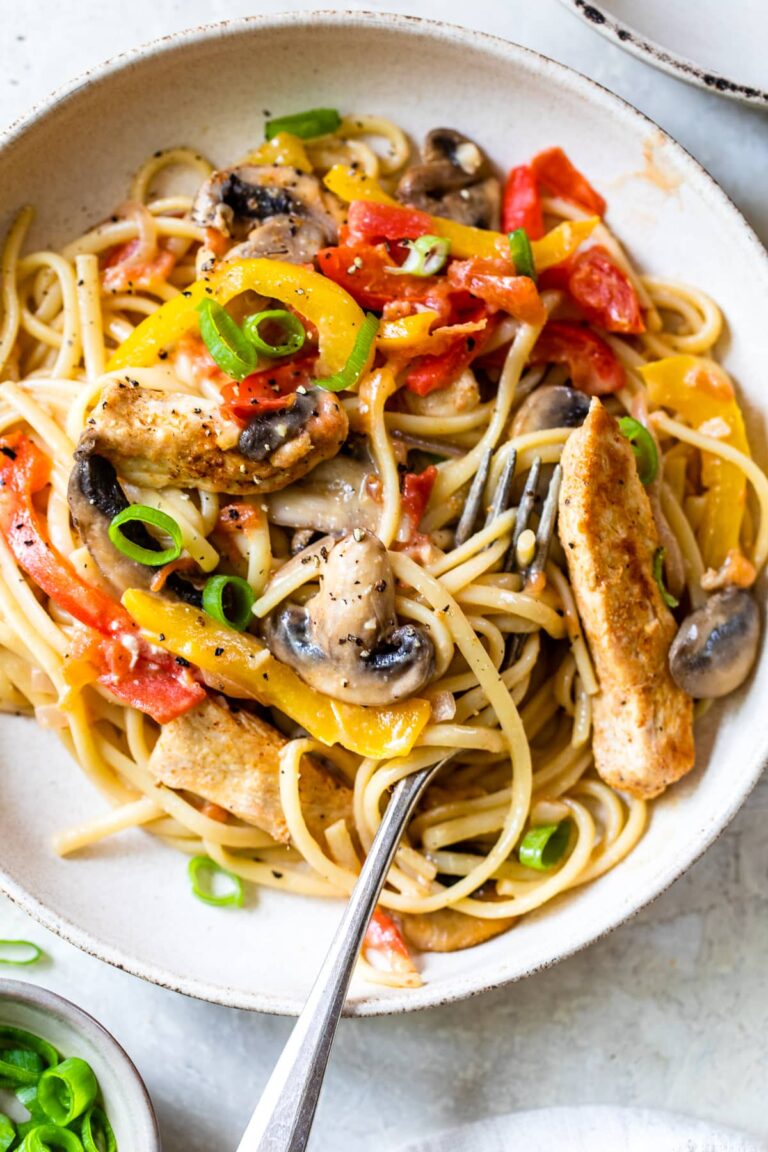 Cajun Chicken Pasta | Healthy, Light and Flavorful