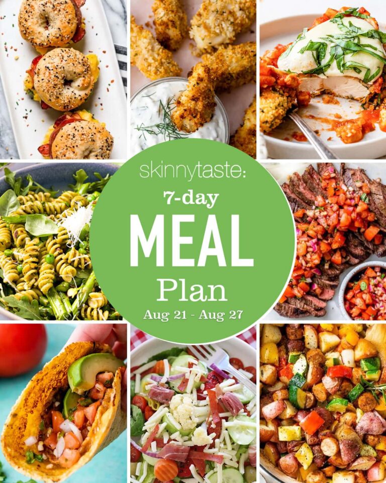 Free 7 Day Healthy Meal Plan (August 21-27)