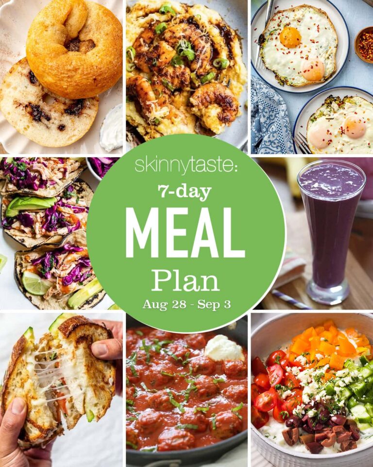 Free 7 Day Healthy Meal Plan (August 28-Sept 3)