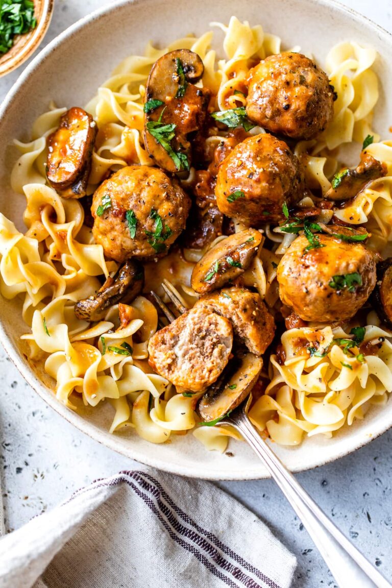 Salisbury Steak Meatballs (Fast Pot, Stove, Slow Cooker)