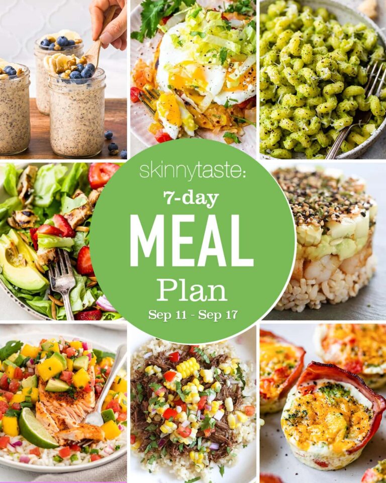 Free 7 Day Healthy Meal Plan (Sept 11-17)