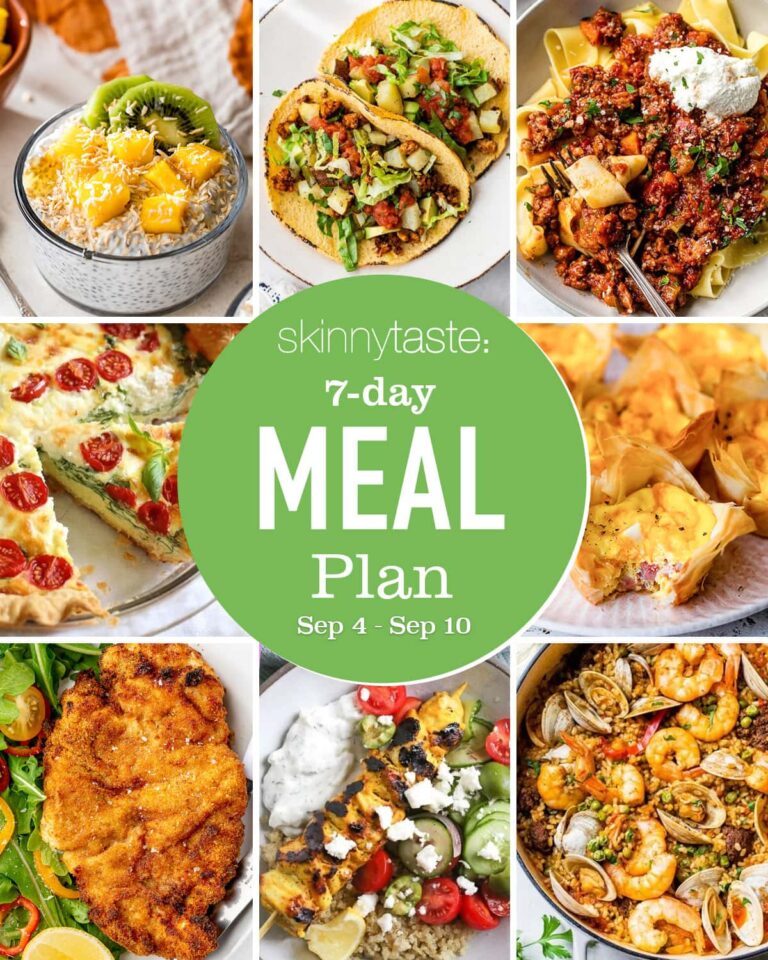 Free 7 Day Healthy Meal Plan (Sept 4-10)