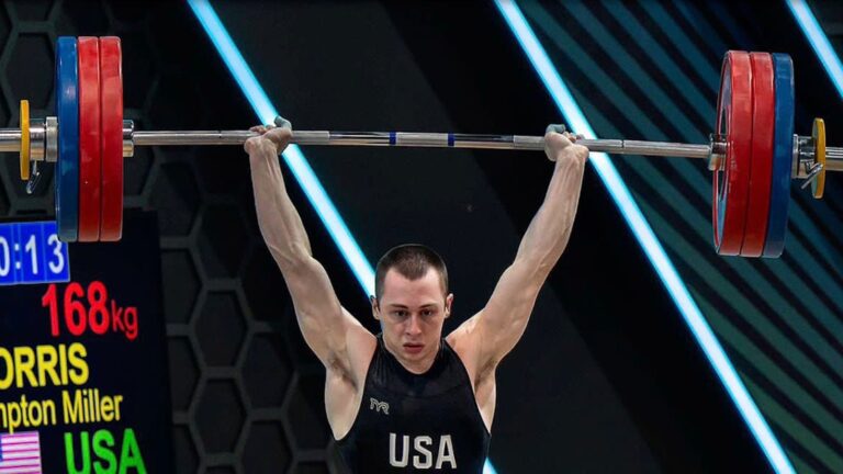 Hampton Morris (61KG) Sets Junior World Record with 168-Kilogram (370.4-Pound) Clean & Jerk at 2023 World Weightlifting Championships