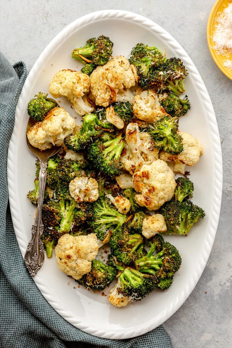 Roasted Broccoli and Cauliflower – health foods diets