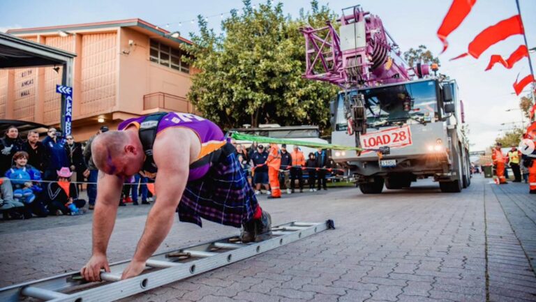 Australian Strongman Smashes World Record by Pulling 44,753-Pound Crane