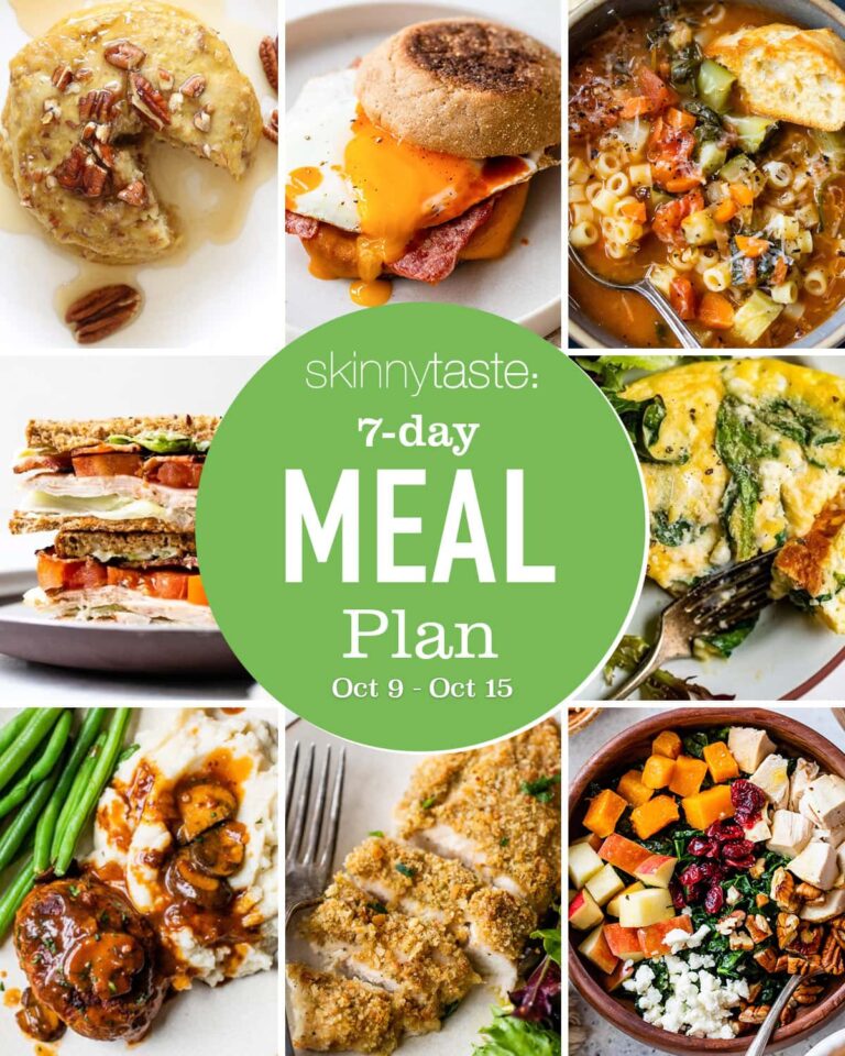 Free 7 Day Healthy Meal Plan (Oct 9-15)