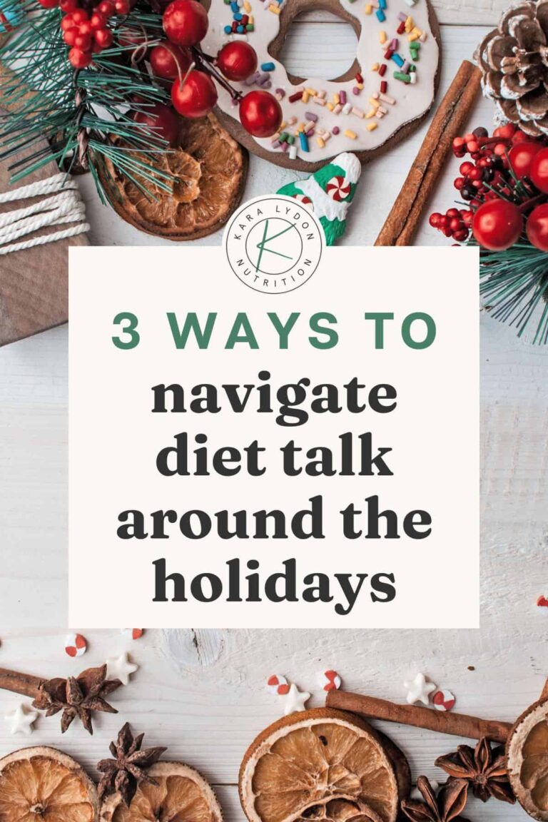 3 ways to navigate weight-reduction plan talk around the vacations