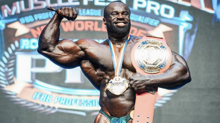 Samson Dauda Wins 2023 Romania Muscle Fest Pro One Week After Ending Third in Mr. Olympia 