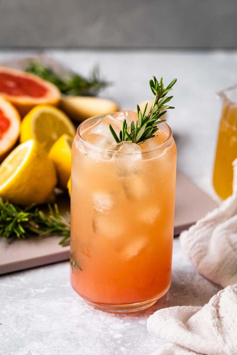 Grapefruit-Ginger Kombucha Mocktail – health foods diets