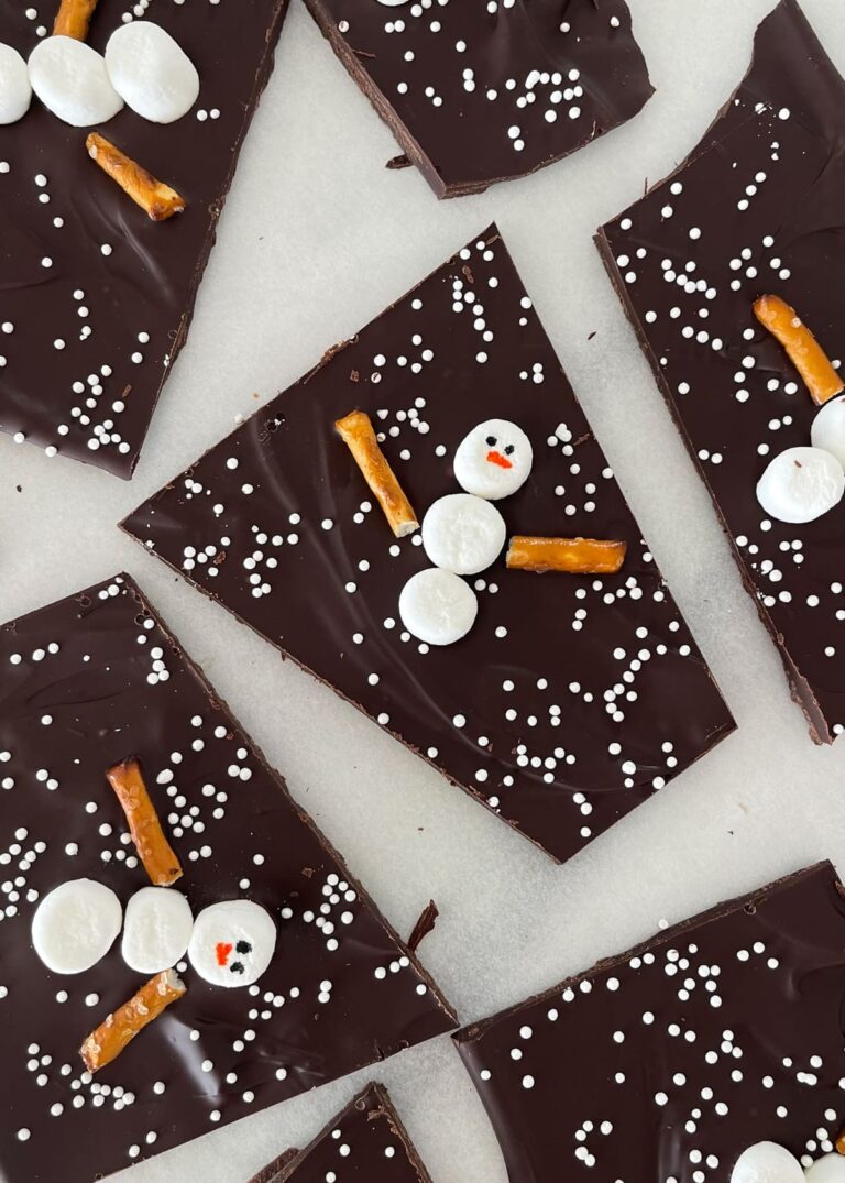 Snowman Chocolate Bark – health foods diets